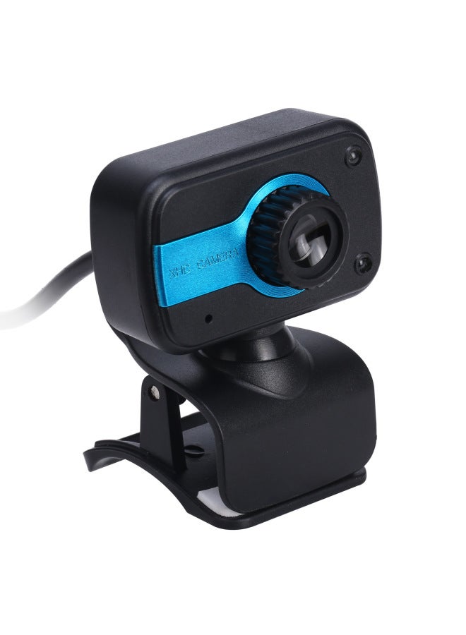 كمبيوتر Spot Drive-free 720p عبر الإنترنت من فئة USB وكاميرا فيديو مدمجة وميكروفون ممتص للصوت وتعليم الفيديو بث مباشر - اللون: أزرق - Image 1